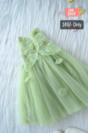 Green Color Skirt For Kids On Sale