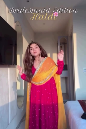 Designer Georgette Embroidered Gown with Pant & Dupatta Set