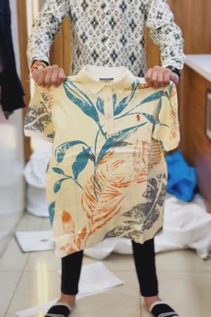 Printed Cotton Polo Men's T-Shirt