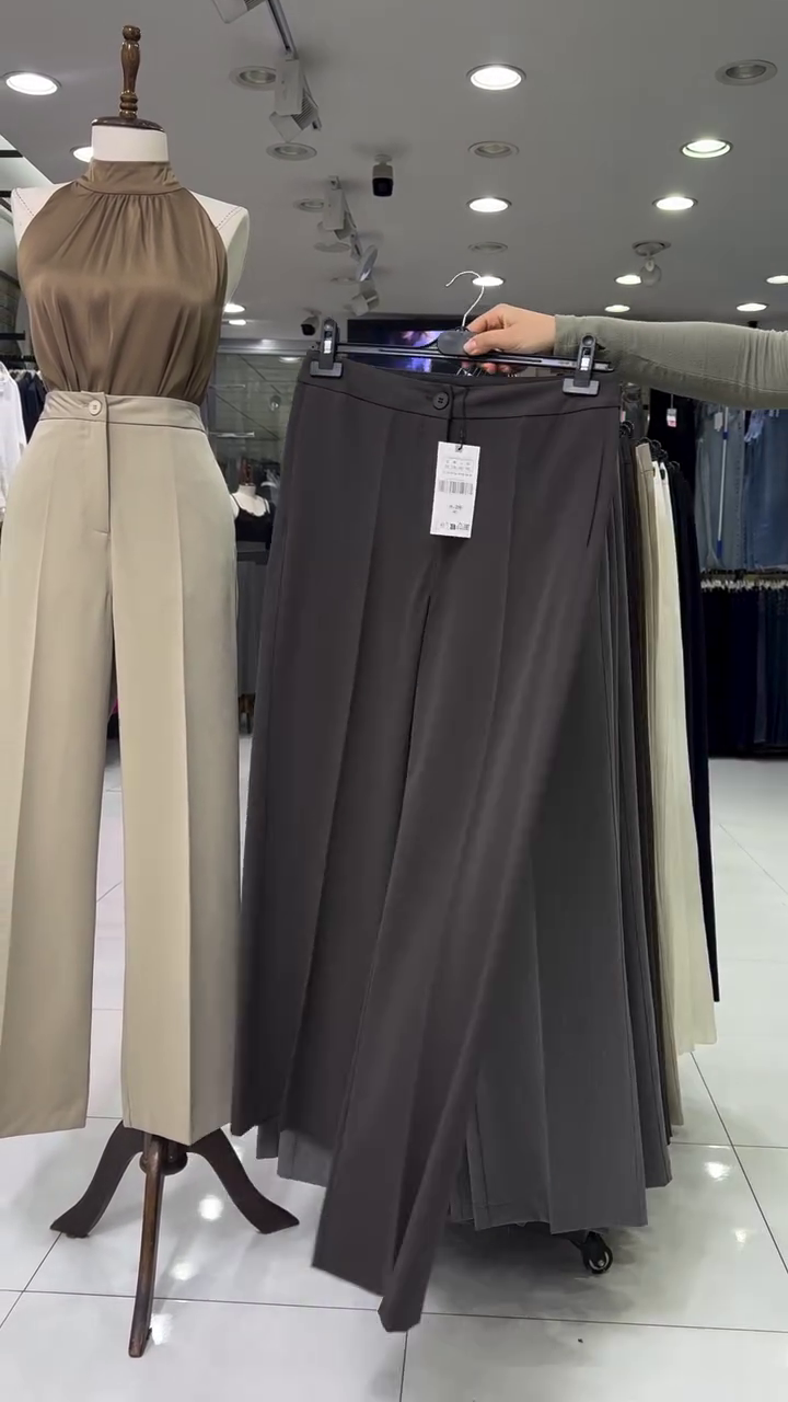 Women Smart High-Rise Easy Wash Pleated Trousers - Image 8