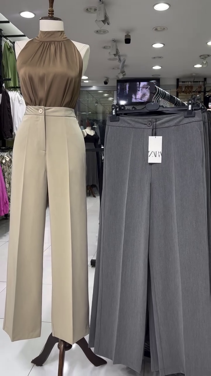 Women Smart High-Rise Easy Wash Pleated Trousers - Image 3