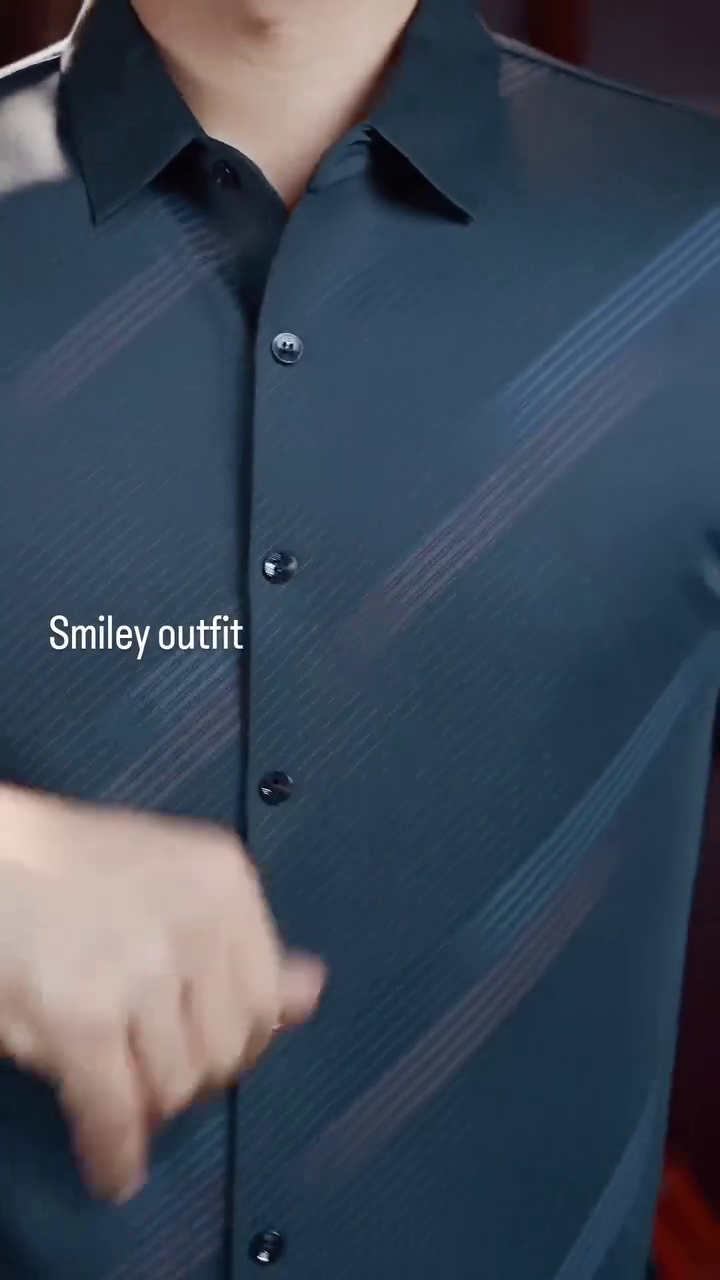 Pure Cotton Textured Classic Fit Formal Shirt - Image 9