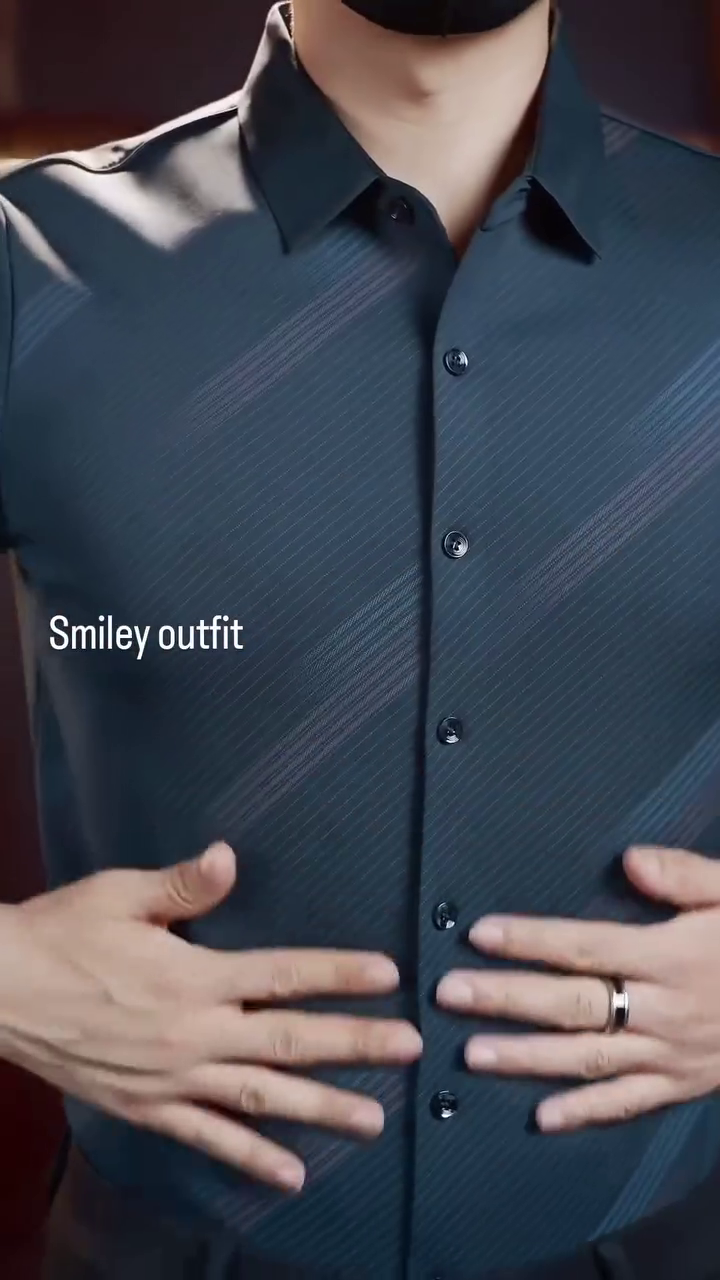 Pure Cotton Textured Classic Fit Formal Shirt - Image 8