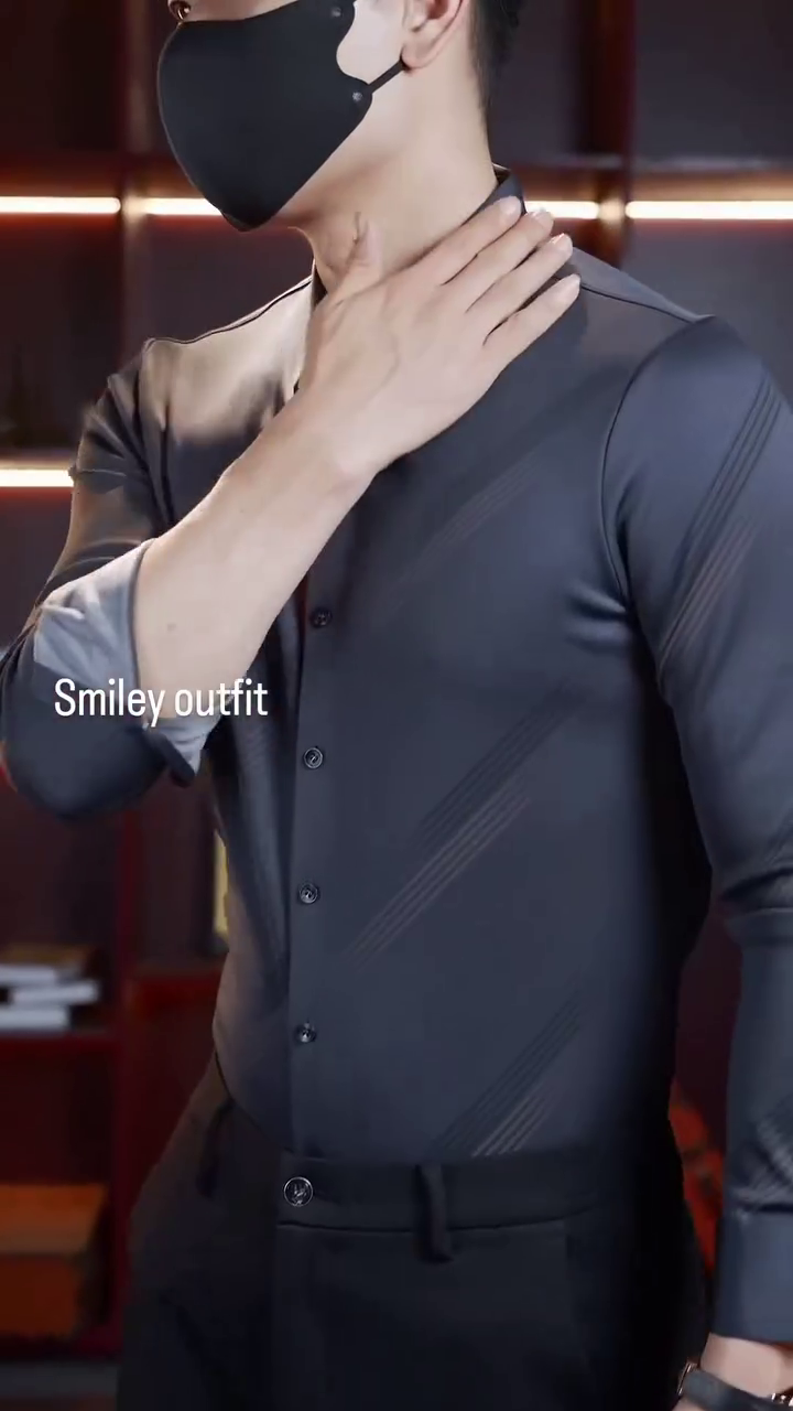 Pure Cotton Textured Classic Fit Formal Shirt - Image 5