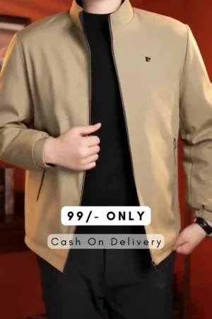Zip-Front Jacket with Insert Pockets